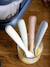 Lot de 4 cuillères 1er âge silicone beige 1 - vertbaudet enfant 
