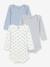 Lot 3 bodies Baleines bébé manches longues blanc 1 - vertbaudet enfant 