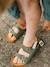 Sandales chill enfant en cuir vegan Black+Brown+Green+Latte 18 - vertbaudet enfant 