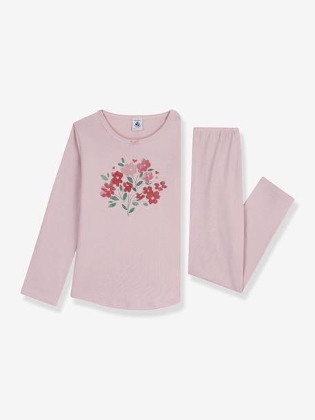 Pyjama enfant coton côte 1x1 rose 2 - vertbaudet enfant 