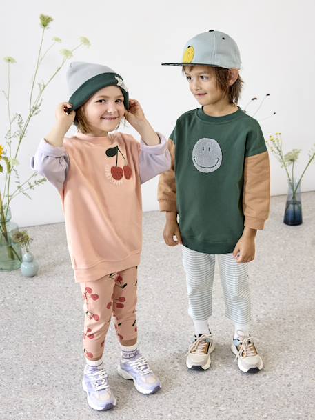Sweat à capuche collection Little Gang LÄSSIG. pêche 2 - vertbaudet enfant 