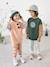 Sweat à capuche collection Little Gang LÄSSIG. pêche 2 - vertbaudet enfant 