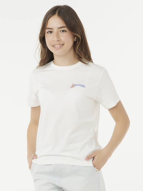 Tee-shirt fille Summer blanc 1 - vertbaudet enfant 