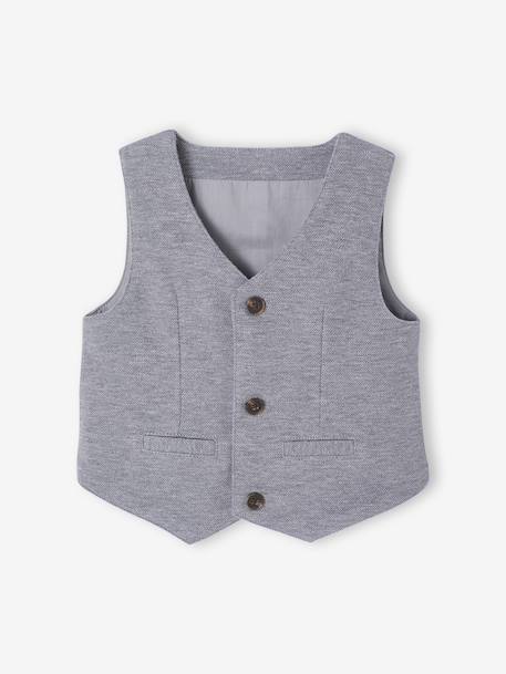Ensemble bébé garçon chemise noeud pap gilet blanc 4 - vertbaudet enfant 