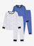 Lot de 2 pyjamas enfant en coton imprimé bleu 1 - vertbaudet enfant 