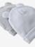 Lot de 2 bonnets naissance à oreilles d'ours bleu pâle + gris chiné+écru + beige 2 - vertbaudet enfant 