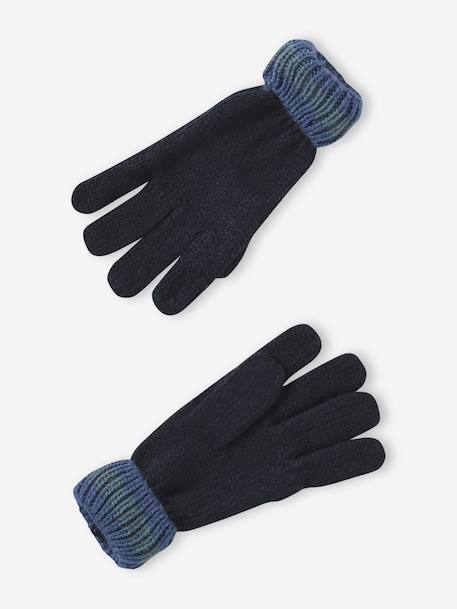 Ensemble garçon bonnet + snood + moufles/gants « Dinos » marine 3 - vertbaudet enfant 