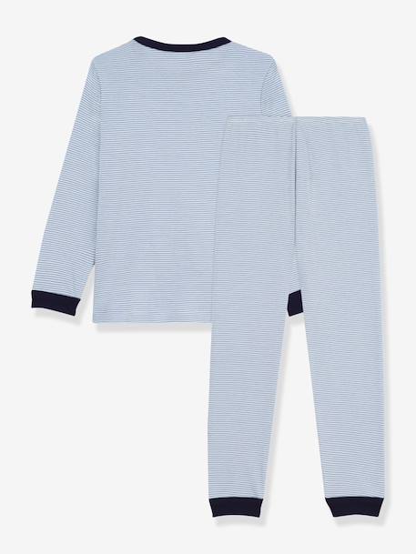 Pyjama enfant en coton à rayures gris 4 - vertbaudet enfant 