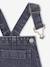 Salopette fille large en denim denim black+denim gris+stone 3 - vertbaudet enfant 