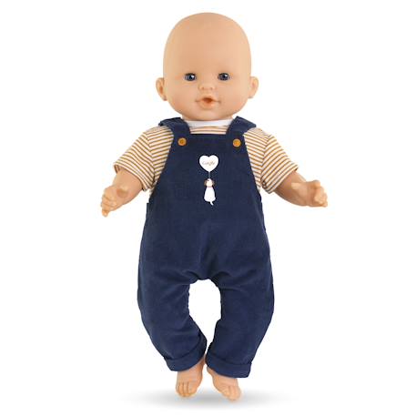 T-shirt et salopette marine pour poupon 36 cm Multicolore 2 - vertbaudet enfant 