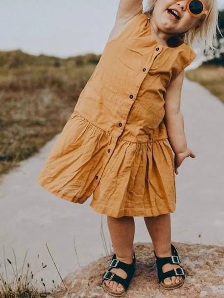 Sandales chill enfant en cuir vegan Black+Brown+Green+Latte 5 - vertbaudet enfant 