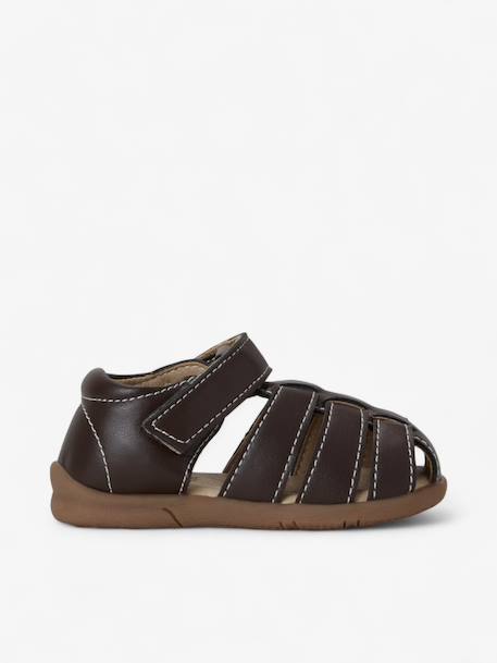 Sandales little gardener enfant en cuir vegan Brown+Dark brown+Green+Navy+Off white 7 - vertbaudet enfant 