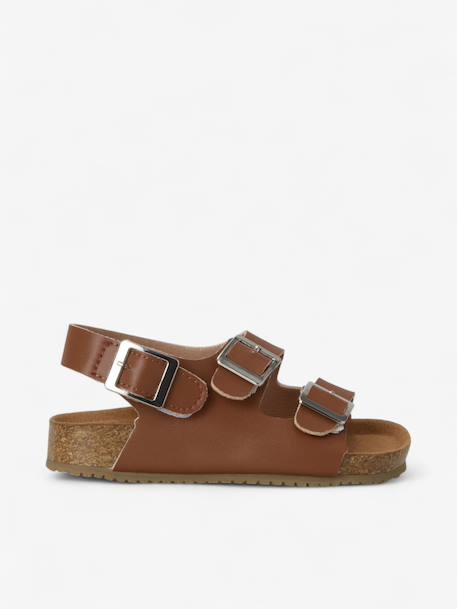 Sandales chill enfant en cuir vegan Black+Brown+Green+Latte 7 - vertbaudet enfant 