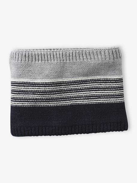 Coffret Noël bonnet Urban Park + snood + moufles/gants garçon gris chiné 7 - vertbaudet enfant 