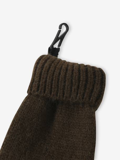 Ensemble garçon bonnet + snood + moufles/gants « Outdoor » bleu grisé+kaki 15 - vertbaudet enfant 