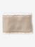 Ensemble festonné bonnet, snood et moufles bébé beige chiné 3 - vertbaudet enfant 