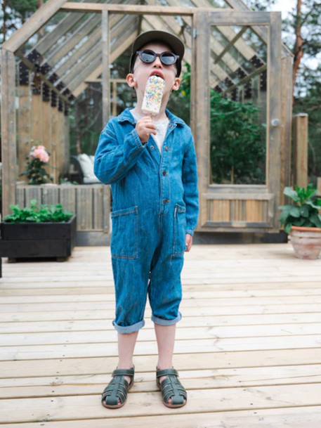 Sandales little gardener enfant en cuir vegan Brown+Dark brown+Green+Navy+Off white 16 - vertbaudet enfant 