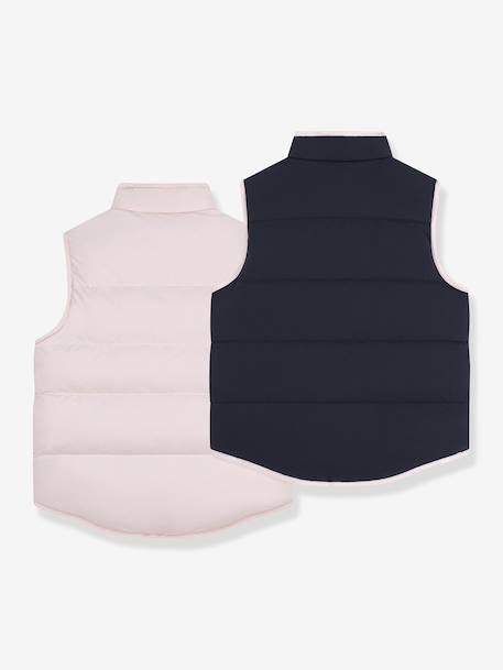 Doudoune enfant sans manche réversible bicolore rose 2 - vertbaudet enfant 