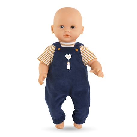 T-shirt et salopette marine pour poupon 30 cm Bleu 1 - vertbaudet enfant 