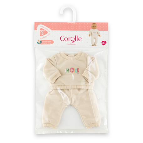 Jogging beige pour poupon 30 cm Beige 3 - vertbaudet enfant 