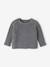 Ensemble naissance 3 pièces en tricot gilet + pantalon + bonnet gris chiné+rose 2 - vertbaudet enfant 
