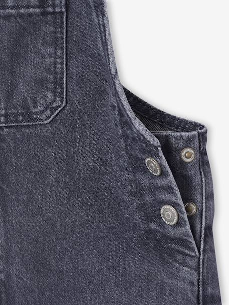 Salopette fille large en denim denim black+denim gris+stone 4 - vertbaudet enfant 
