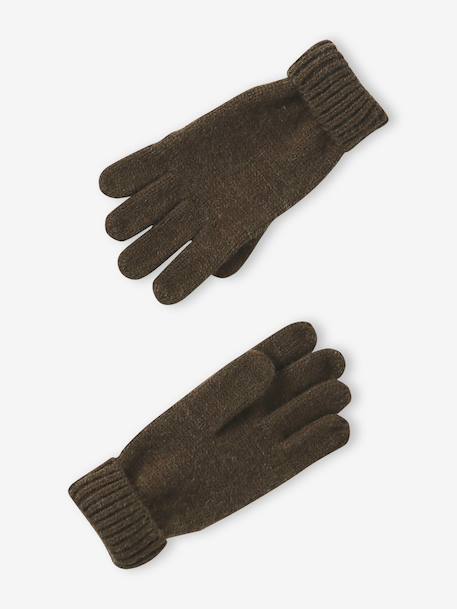 Ensemble garçon bonnet + snood + moufles/gants « Outdoor » bleu grisé+kaki 11 - vertbaudet enfant 