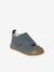 Chaussons à scratchs toile bébé bleu imprimé 1 - vertbaudet enfant 