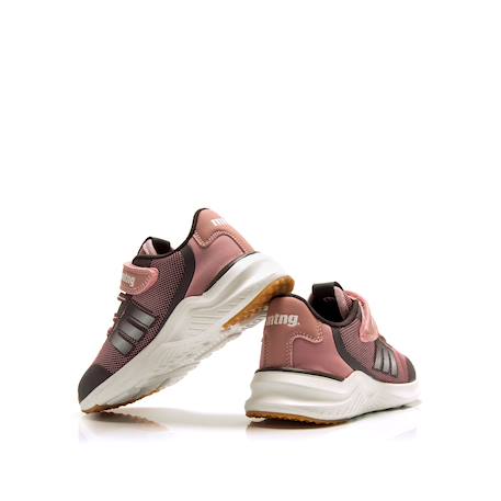 Sneakers filles textile lacets- fermeture adhésive Noir rose+Rose clair 8 - vertbaudet enfant 