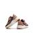 Sneakers filles textile lacets- fermeture adhésive Noir rose+Rose clair 8 - vertbaudet enfant 