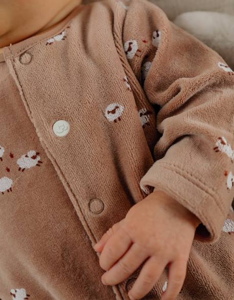 Lot de 2 pyjamas bébé en velours doux Ecru 6 - vertbaudet enfant 