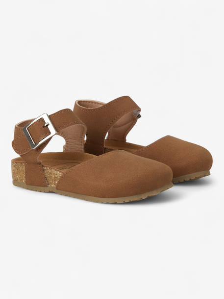 Sandales astrid enfant en cuir vegan Beige+Green+Light brown+Mustard+Purple+Red 14 - vertbaudet enfant 