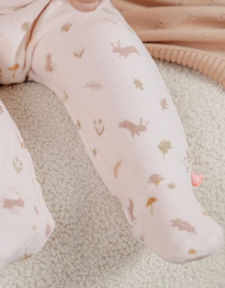 Lot de 2 pyjamas bébé en velours doux Rose 4 - vertbaudet enfant 