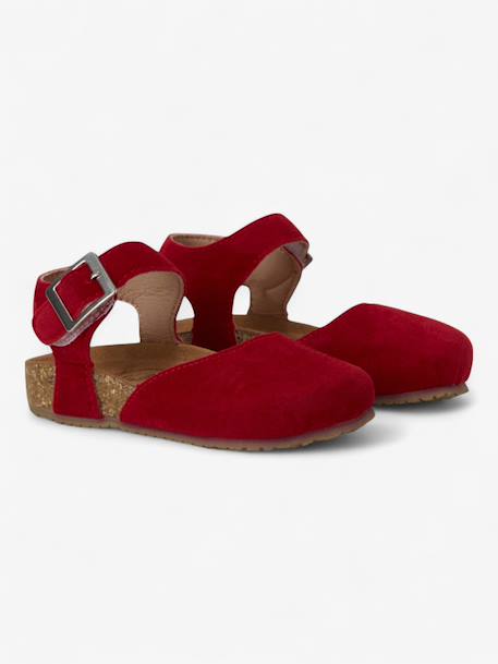 Sandales astrid enfant en cuir vegan Beige+Green+Light brown+Mustard+Purple+Red 31 - vertbaudet enfant 