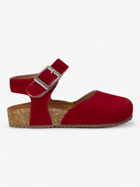 Sandales astrid enfant en cuir vegan Beige+Green+Light brown+Mustard+Purple+Red 29 - vertbaudet enfant 