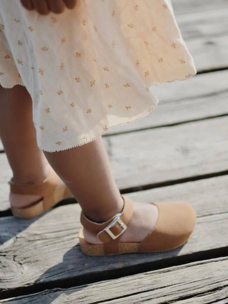 Sandales astrid enfant en cuir vegan Beige+Green+Light brown+Mustard+Purple+Red 17 - vertbaudet enfant 