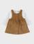 Ensemble salopette en velours et t-shirt en coto Marron 6 - vertbaudet enfant 