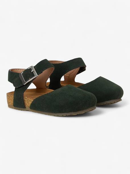 Sandales astrid enfant en cuir vegan Beige+Green+Light brown+Mustard+Purple+Red 9 - vertbaudet enfant 