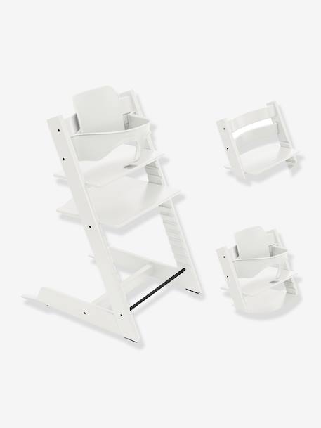 Tripp Trapp pack chaise + babyset beige+blanc+gris 3 - vertbaudet enfant 