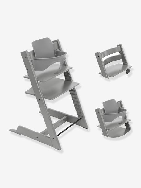 Tripp Trapp pack chaise + babyset beige+blanc+gris 5 - vertbaudet enfant 