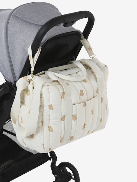 Sac à langer COLINA gaze de coton Nuages+Teddy 15 - vertbaudet enfant 