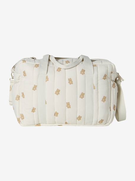 Sac à langer COLINA gaze de coton Nuages+Teddy 14 - vertbaudet enfant 