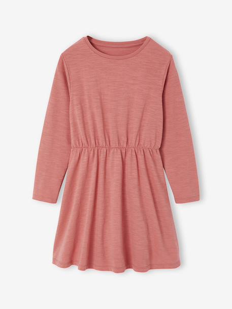 Ensemble robe et gilet matelassé fille anthracite+bois de rose 9 - vertbaudet enfant 