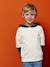 Sweat à capuche effet 2 en 1 print placé garçon écru 2 - vertbaudet enfant 