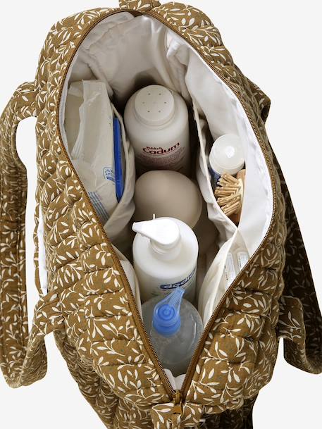 Sac à langer en gaze de coton JOIOSA beige imprimé+bleu nuit+bronze+écru 18 - vertbaudet enfant 
