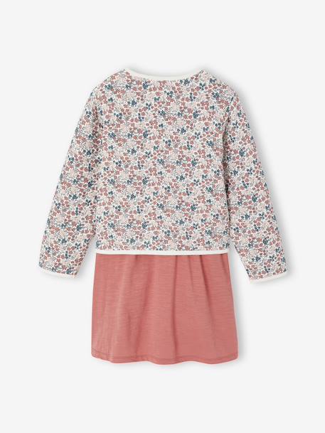 Ensemble robe et gilet matelassé fille anthracite+bois de rose 11 - vertbaudet enfant 