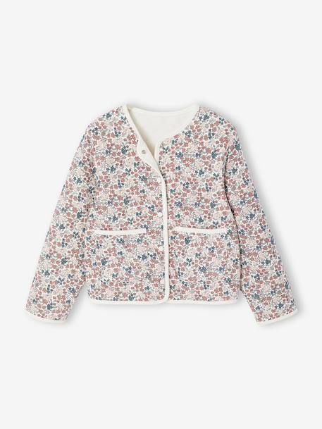 Ensemble robe et gilet matelassé fille anthracite+bois de rose 10 - vertbaudet enfant 