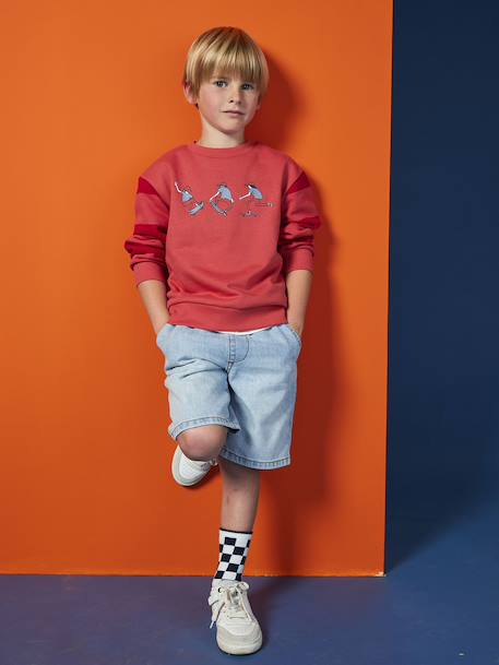 Sweat Skateboard garçon rouge 7 - vertbaudet enfant 