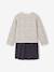 Ensemble robe et gilet matelassé fille anthracite+bois de rose 4 - vertbaudet enfant 