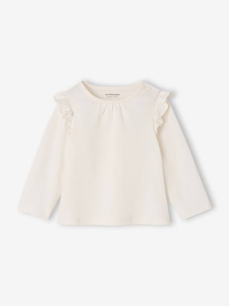 Lot de 2 T-shirts bébé Basics manches longues noisette+vert sauge 10 - vertbaudet enfant 